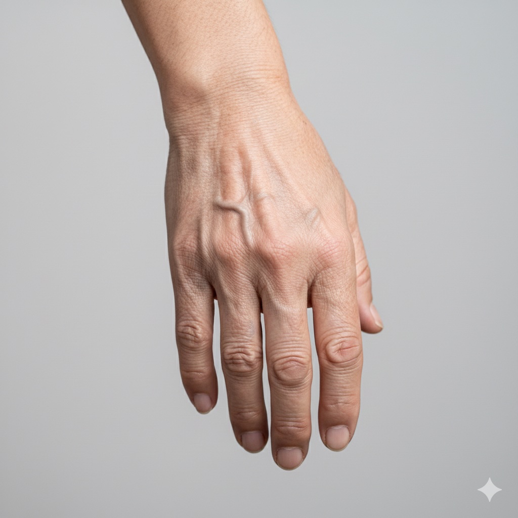 手の甲のサイン